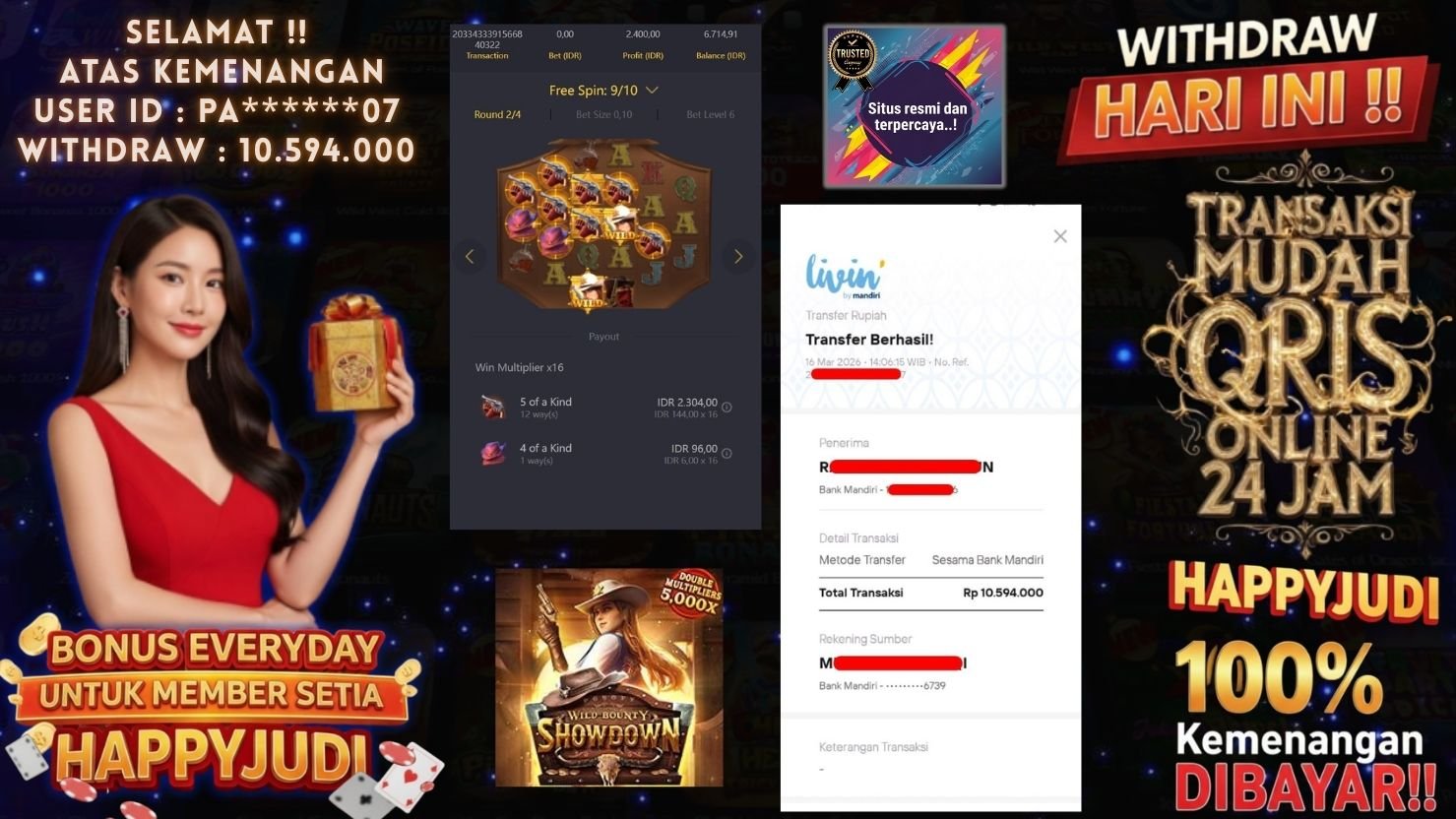 HAPPYJUDI JACKPOT SLOT WILD BOUNTY SHOWDOWN